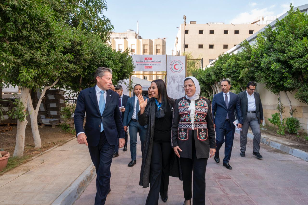 وزيرة التضامن تستقبل وكيل الأمين العام للأمم المتحدة للشئون الإنسانية