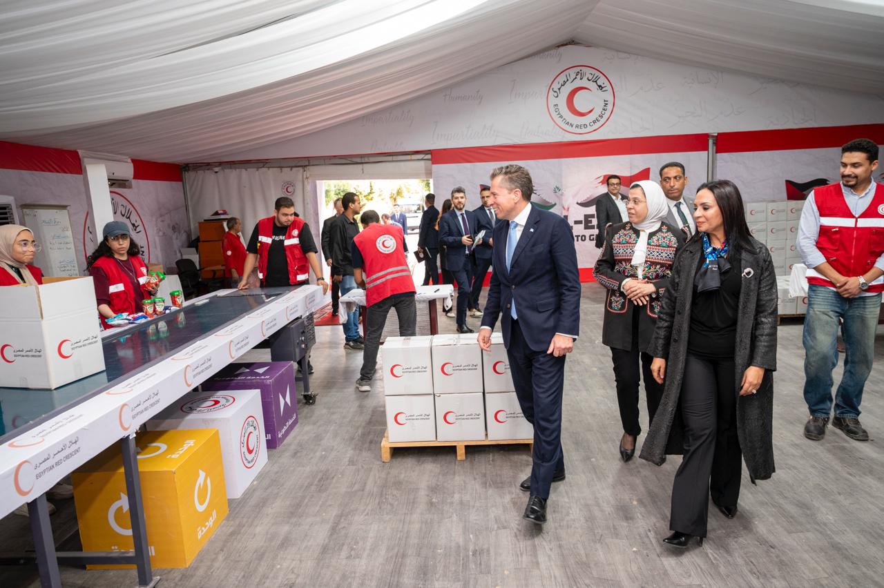 وزيرة التضامن تستقبل وكيل الأمين العام للأمم المتحدة للشئون الإنسانية