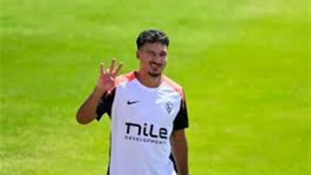 أحمد شريف ينتظم في تدريبات الزمالك الجماعية