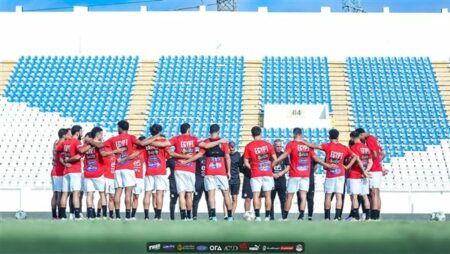 منتخب مصر يصل ملعب مباراة جيبوتي