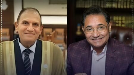 عبد الرحيم علي يهنئ القارئ أحمد نعينع لتعيينه شيخًا لعموم المقارئ المصرية عبد الرحيم علي يهنئ القارئ أحمد نعينع لتعيينه شيخًا لعموم المقارئ المصرية