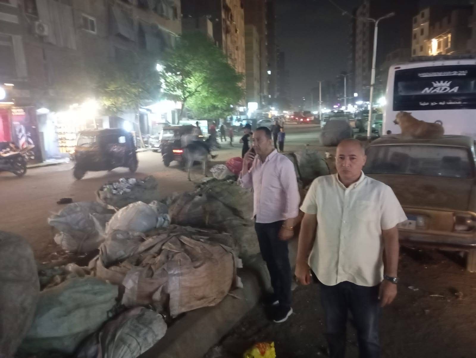 لليوم الثالث على التوالي.. محافظة الجيزة تواصل حملاتها الليلية على “الفريزة والعربات الكارو”