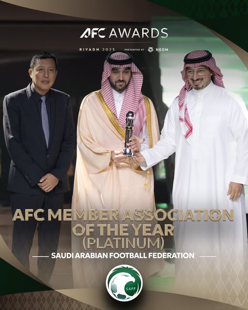 السعودية تُهيمن على جوائز الأفضل لعام 2025 فى قارة آسيا