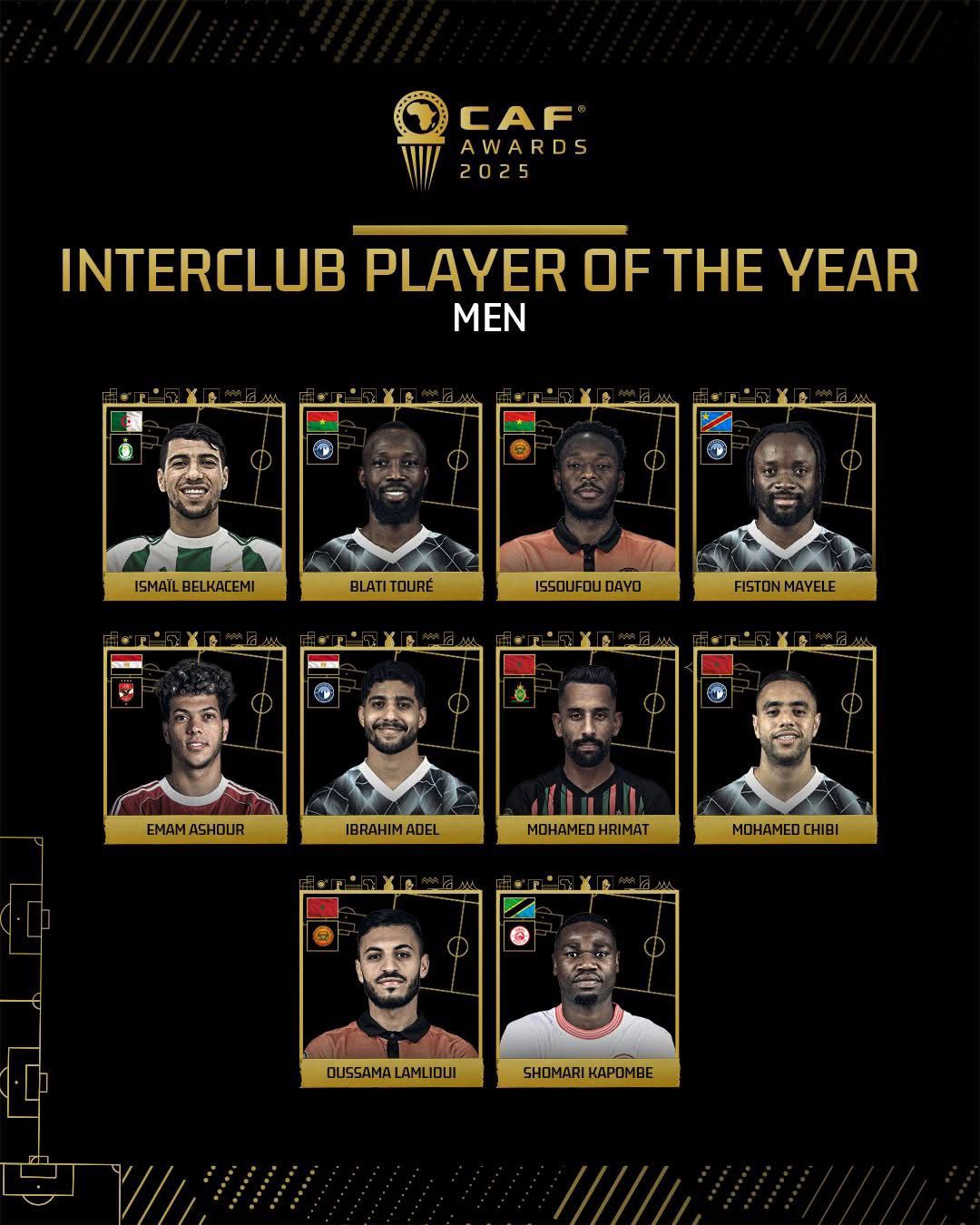جوائز الكاف.. إمام عاشور مرشح لأفضل لاعب في أفريقيا 2025