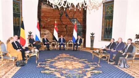 السيسي يستقبل رؤساء ألمانيا ووزراء دول تجمع البنلوكس وملكة الدنمارك.. "فيديو وصور" السيسي يستقبل رؤساء ألمانيا ووزراء دول تجمع البنلوكس وملكة الدنمارك.. "فيديو وصور"