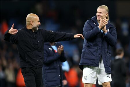 جوارديولا: هالاند لا يُقهر.. وأتمنى أن يستقبل آرسنال هدفًا يومًا ما