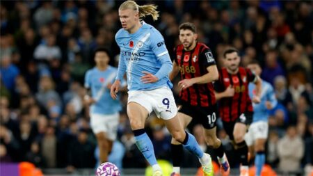 فيديو | هالاند يسجل كالعادة ومانشستر سيتي يزيح بورنموث عن وصافة الدوري الإنجليزي