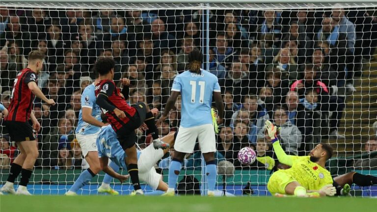 فيديو | بعد خطأ دوناروما.. أدامز يسجل هدف بورنموث الأول أمام مانشستر سيتي