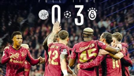 هاتريك أوسيمين يقود جلطة سراي لاكتساح أياكس بثلاثية في دوري أبطال أوروبا