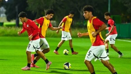 منتخب الناشئين يواصل استعداداته لسويسرا
