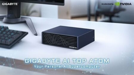 جيجابايت تُطلق الحاسوب الفائق للذكاء الاصطناعي الشخصي AI TOP ATOM