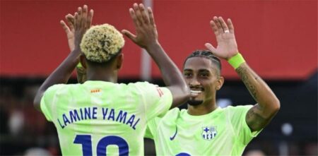 موقف بيدري ويامال ورافينها من مباراة برشلونة وأتلتيك بلباو