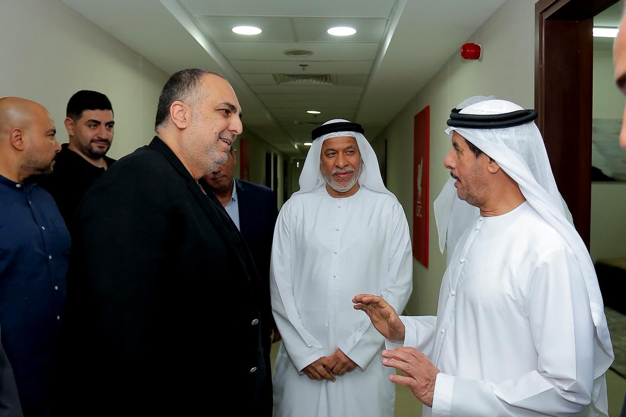 بالصور.. وليد دعبس يفتتح مقر مودرن سبورت الجديد في الإمارات