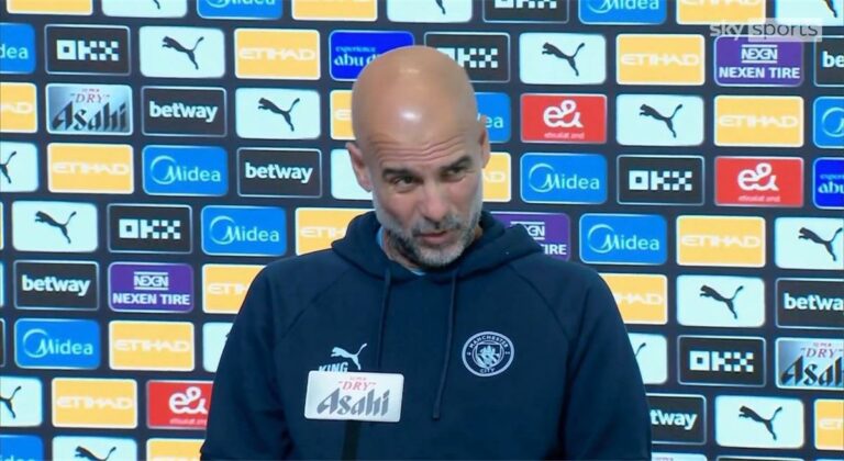 جوارديولا يعلن غياب ثنائي مانشستر سيتي عن مباراة نيوكاسل