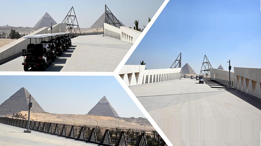كل ما تريد معرفته عن الممشى السياحي بين المتحف المصري الكبير والأهرامات (صور)