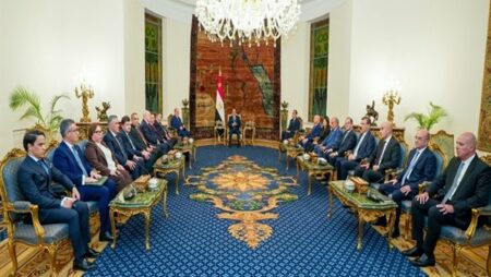 السيسي يثمن انعقاد الدورة التاسعة للجنة العليا المصرية الجزائرية بالقاهرة وتعزيز التعاون الاقتصادي