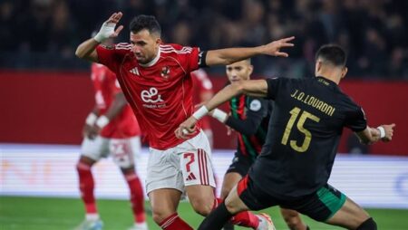 دوري أبطال أفريقيا.. تريزيجيه يسجل هدف التعادل للأهلي في مرمى الجيش الملكي دوري أبطال أفريقيا.. تريزيجيه يسجل هدف التعادل للأهلي في مرمى الجيش الملكي