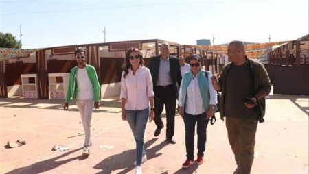 نائب محافظ الجيزة تتفقد استعدادات مهرجان التمور الثامن بالواحات البحرية