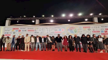 نجوم فيلمي "ضد السينما" وترميم" في العرض الخاص بالقاهرة السينمائي