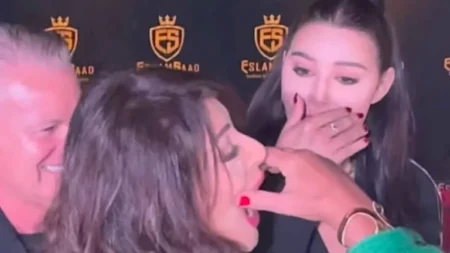 بـ"الزغاريد".. هالة صدقي وأروى جودة تحتفلان بـ مي عز الدين (صور)