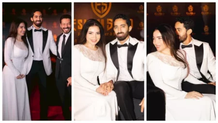 10 صور جديدة.. مي عز الدين مع زوجها أحمد تيمور في أحدث ظهور