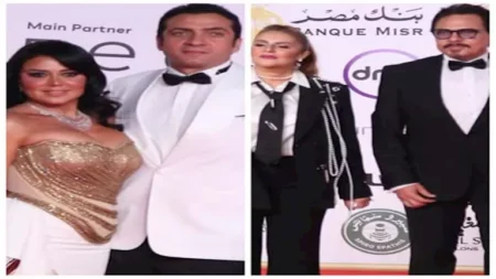 رانيا يوسف وزوجها الأجرأ.. إطلالات جذابة للكابلز في ختام القاهرة السينمائي