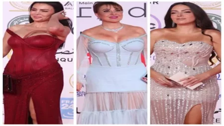 نجمات ظهرن بفساتين شفافة في ختام مهرجان القاهرة السينمائي