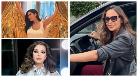 جوري بكر جريئة ونادين الراسي بفستان طويل.. 10 لقطات لنجوم الفن خلال 24 ساعة