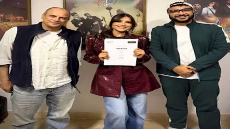 مي عمر تكشف صورًا من كواليس تحضير مسلسل "الست موناليزا" رمضان 2026 مي عمر تكشف صورًا من كواليس تحضير مسلسل "الست موناليزا" رمضان 2026