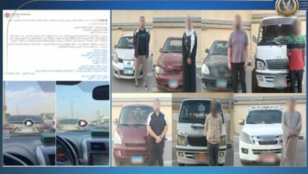 ضبط قائدي 7 سيارات بتهمة السير عكس الاتجاه بمدينة 6 أكتوبر