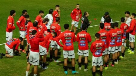 منتخب مصر الثاني يخوض تدريباته استعدادًا للجزائر
