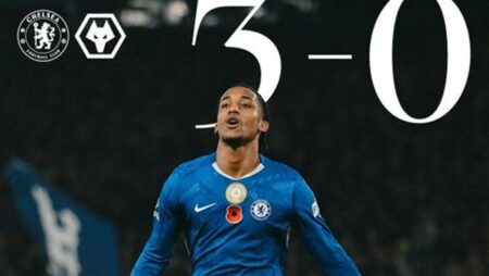 تشيلسي يواصل انتفاضته بثلاثية نظيفة أمام وولفرهامبتون في الدوري الإنجليزي الممتاز تشيلسي يواصل انتفاضته بثلاثية نظيفة أمام وولفرهامبتون في الدوري الإنجليزي الممتاز