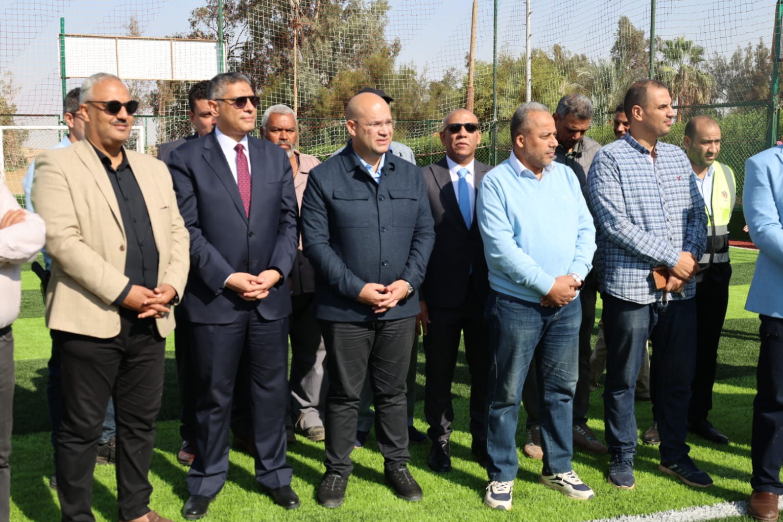 محافظ الجيزة يفتتح الملعب الخماسي وصالة ألعاب القوى بنادي المناجم