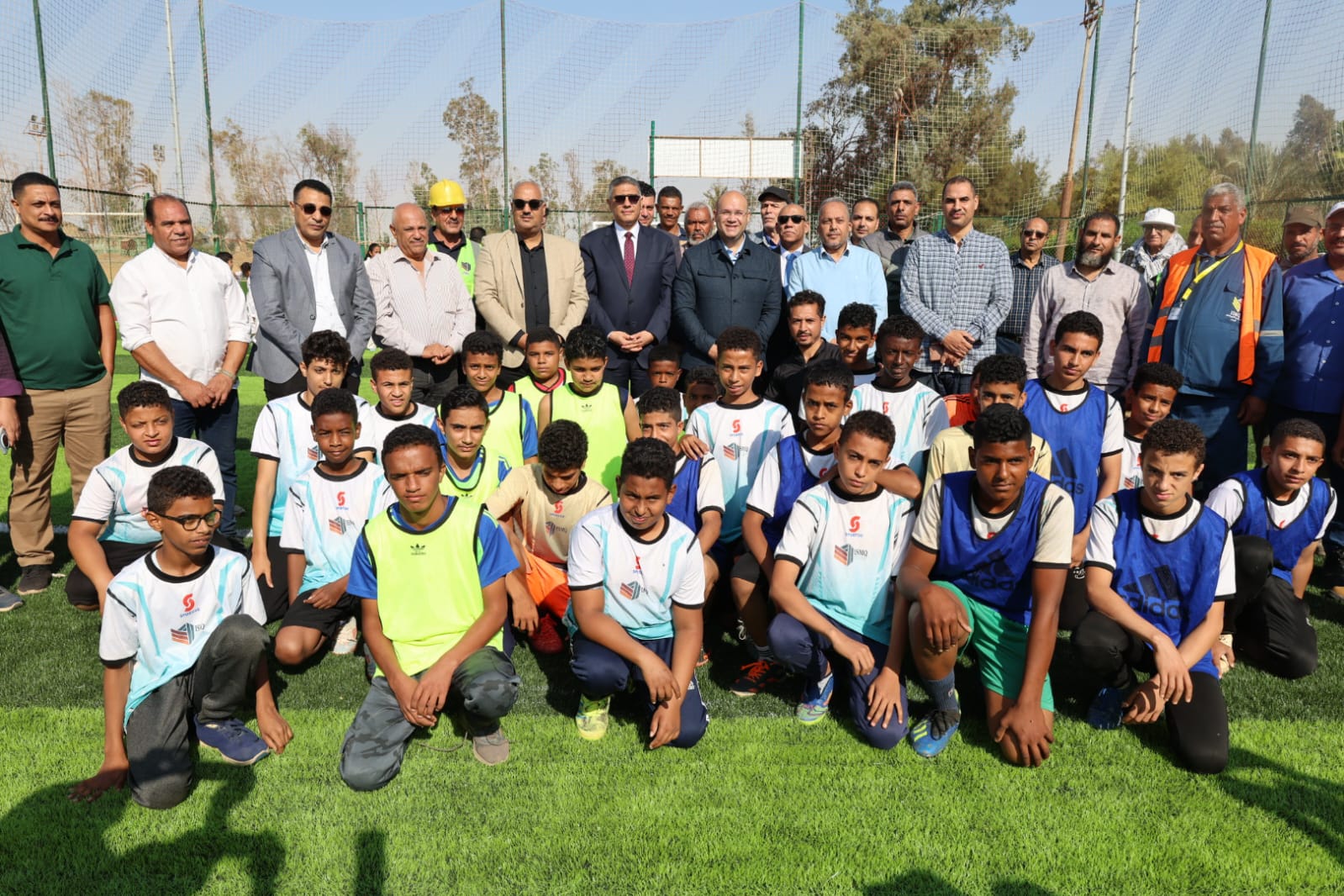 محافظ الجيزة يفتتح الملعب الخماسي وصالة ألعاب القوى بنادي المناجم