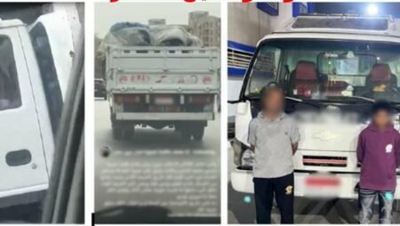 ضبط طفل يقود سيارة نصف نقل بالأوتوستراد في القاهرة ضبط طفل يقود سيارة نصف نقل بالأوتوستراد في القاهرة