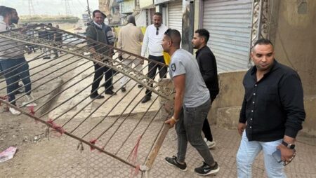 رفع 1100 حالة إشغال وغلق وتشميع محال مخالفة تُدار بدون ترخيص بحدائق الأهرام