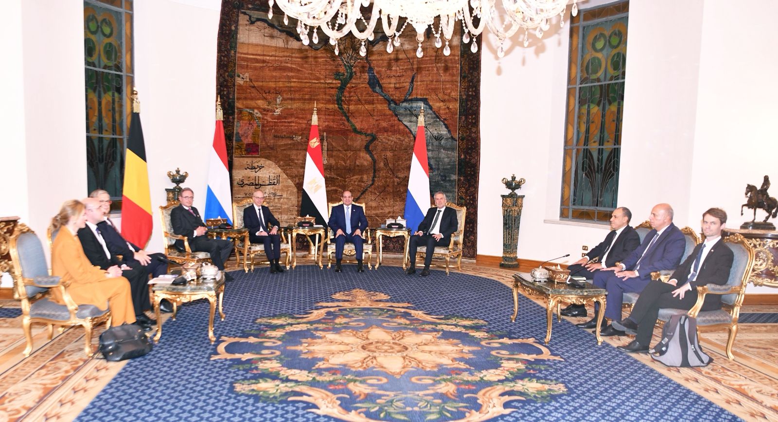 رسائل السيسي لـ رؤساء وزراء تجمع "البنلوكس": نتطلع إلى تعزيز الاستثمارات القادمة في مجالات متعددة