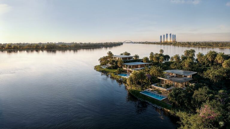 على ضفاف نهر النيل " نيشنز أوف سكاي" تطلق الجزيرة الأولى من مشروع جريان نيشنز أوف سكاي بمساحة  92 فدانًا بغرب القاهرة