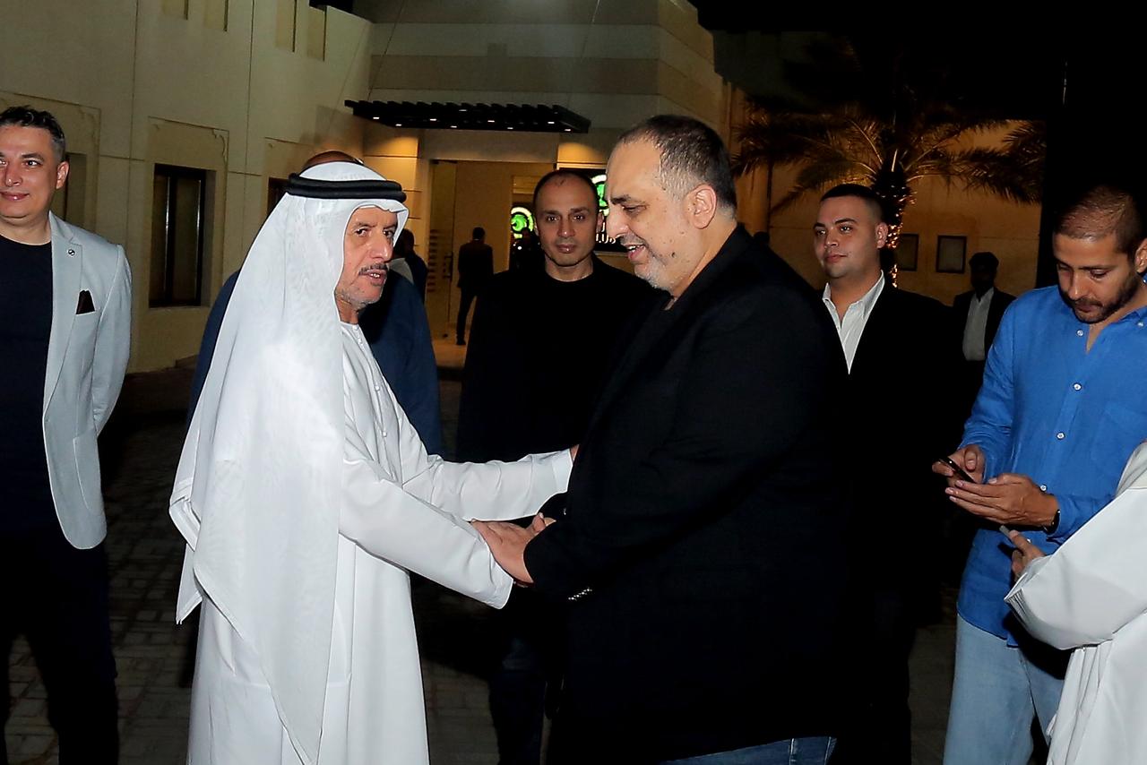 بالصور.. وليد دعبس يفتتح مقر مودرن سبورت الجديد في الإمارات