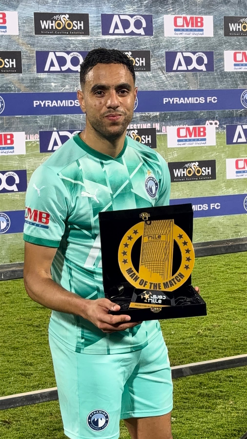 محمد الشيبي رجل مباراة بيراميدز والمقاولون