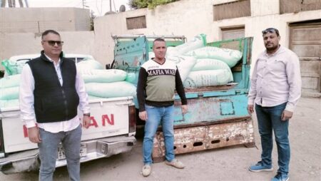 مديرية تموين الجيزة .. ضبط 182 شيكارة دقيق مدعم ولحوم فاسدة بالبدرشين