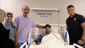 يزن النعيمات يجري جراحة ناجحة في قطر