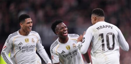 أول تعليق من فينيسيوس جونيور بعد فوز ريال مدريد على بلباو في الدوري الإسباني أول تعليق من فينيسيوس جونيور بعد فوز ريال مدريد على بلباو في الدوري الإسباني