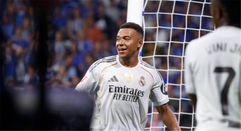 فيديو | بطريقة رائعة.. مبابي يسجل هدف ريال مدريد الأول أمام ألافيس فيديو | بطريقة رائعة.. مبابي يسجل هدف ريال مدريد الأول أمام ألافيس