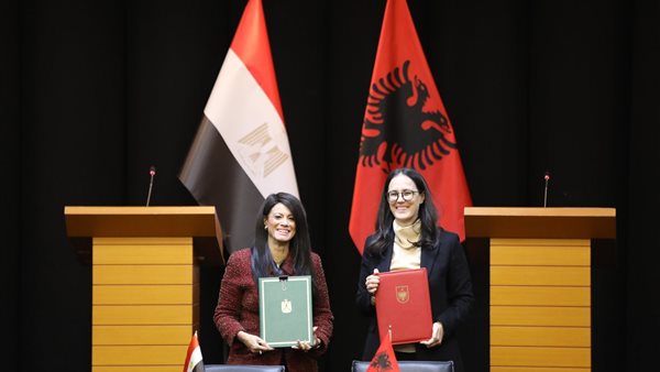 «المشاط» توقع مذكرتي تفاهم لتبادل الخبرات لتعزيز الاستثمارات المشتركة بين مصر وألبانيا «المشاط» توقع مذكرتي تفاهم لتبادل الخبرات لتعزيز الاستثمارات المشتركة بين مصر وألبانيا