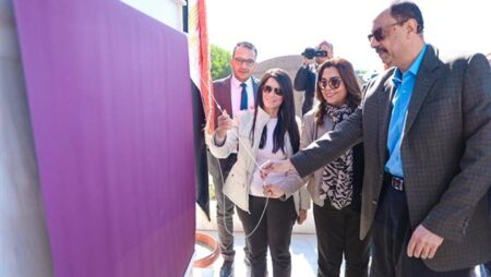 وزيرتا التخطيط والتنمية المحلية ومحافظ سوهاج يفتتحون محطة المعالجة الثلاثية للصرف الصحي بالهجارسة