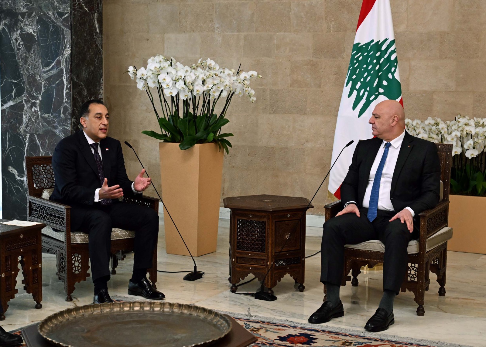 رئيس الجمهورية اللبناني يستقبل الدكتور مصطفى مدبولي بقصر "بعبدا".. صور