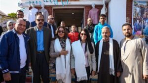 وزيرتا التخطيط والتنمية المحلية يتفقدان قرية النساجين والمنطقة الآثرية ميريت آمون بسوهاج