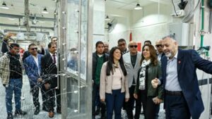 وزيرتا التخطيط والتنمية المحلية ومحافظ الأقصر يفتتحون المجزر الآلي ويضعون حجر أساس السوق الحضاري