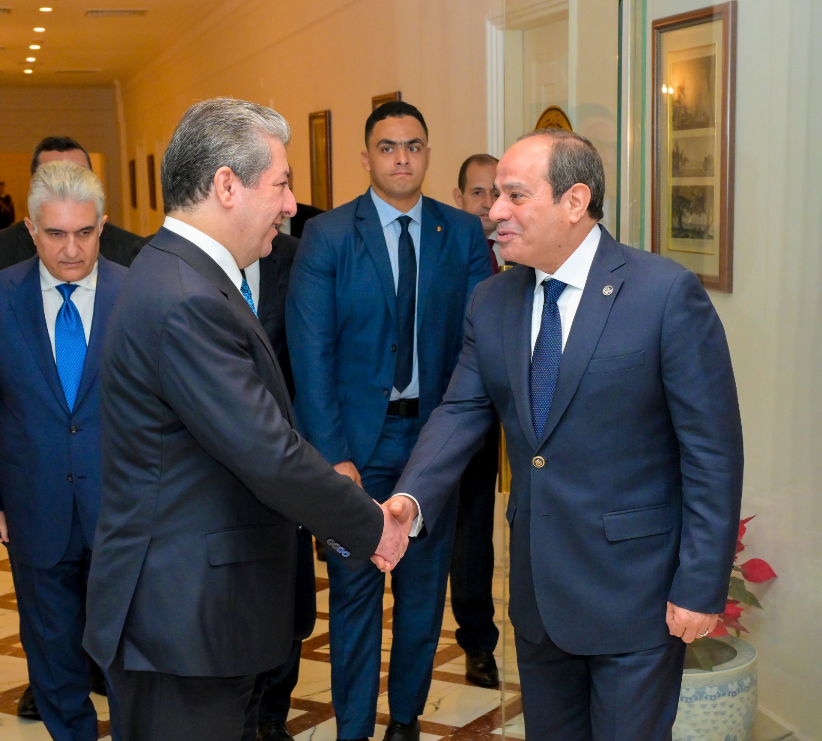 استقبال رئيس حكومة كردستان العراق أبرزها.. نشاط السيسي اليوم الأحد.. فيديو وصور